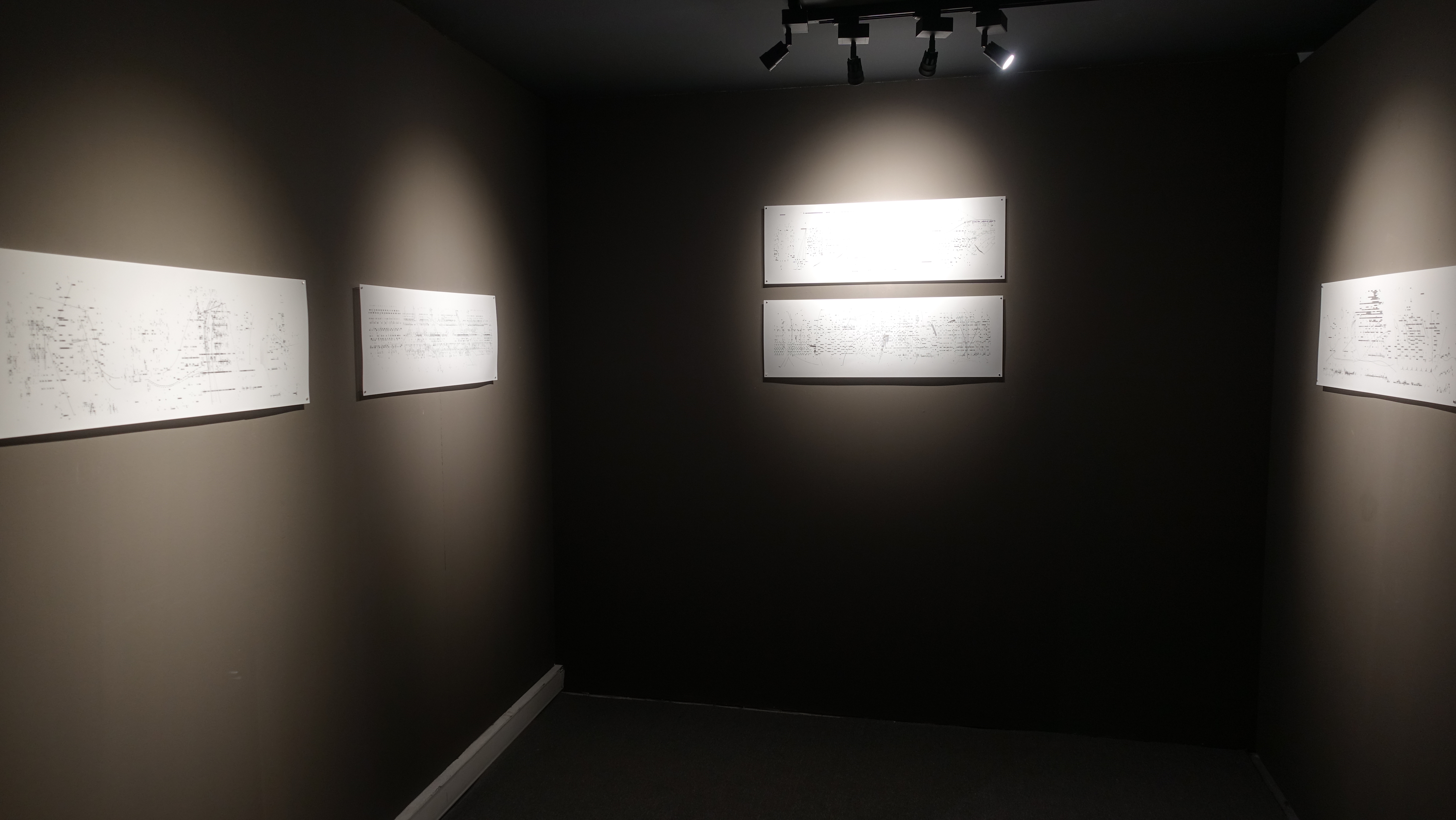 Asemic Sound Mappings - félix-antoine morin 2022 (exhibition view)