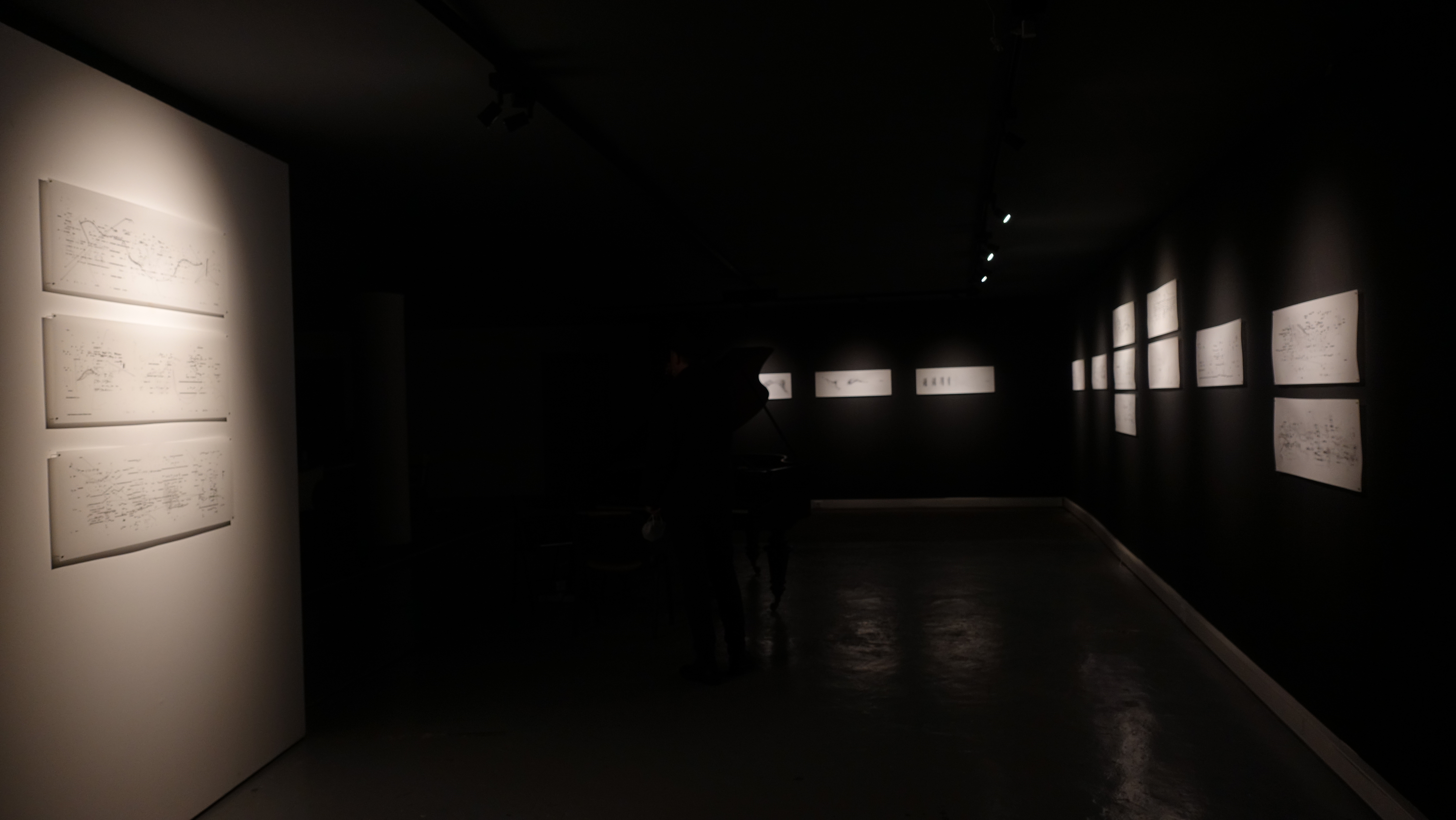 Asemic Sound Mappings - félix-antoine morin 2022 (exhibition view)